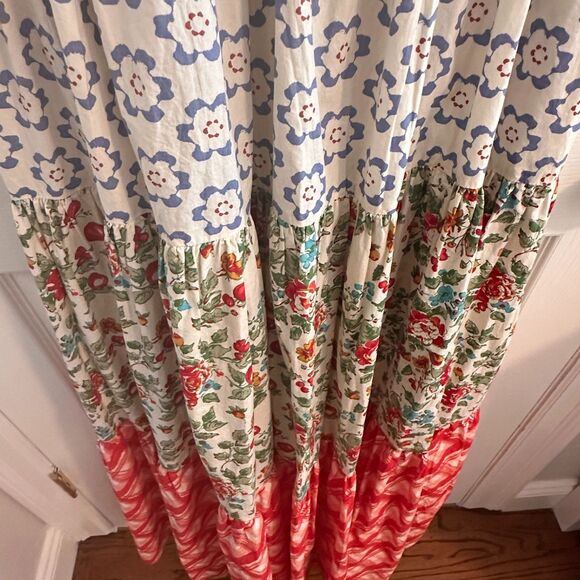 NWT Free People Bluebell Maxi Dress in Cherry Combo Print M $168 Current Style - Picture 6 of 6